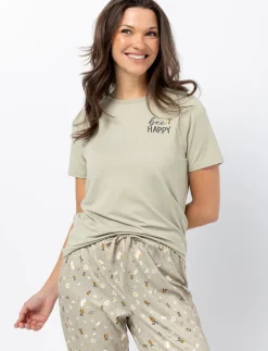 Crew Neck Pajama T-Shirt