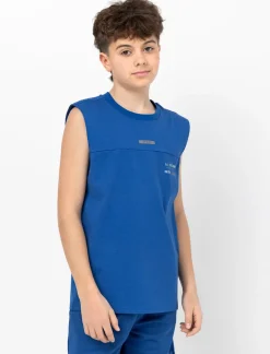 Crew Neck Sports Tank - Teen Boys