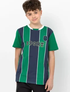 Crew Neck Sports T-Shirt - Teen Boys