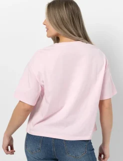 Crew Neck T-Shirt with Dropped Shoulders