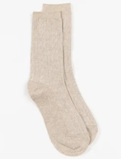 Crew Socks with Braided Details