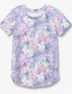 Crew-neck Sports T-shirt - Little Girl