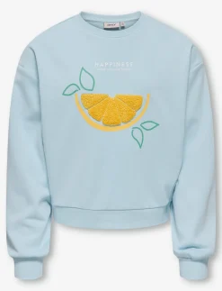 Crewneck Sweater with Textured Graphic