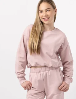 Crewneck Sweatshirt with Cinched Hem