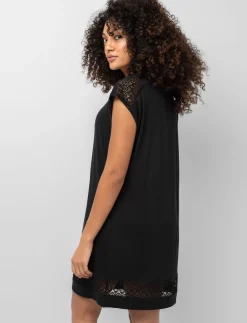 Crochet-detail Swim Cover-up Tunic