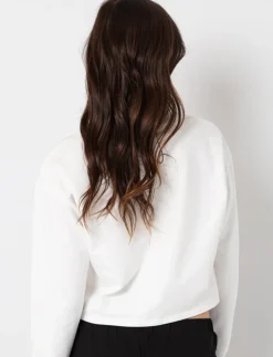 Cropped Embroidered Sweater
