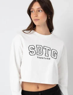 Cropped Embroidered Sweater