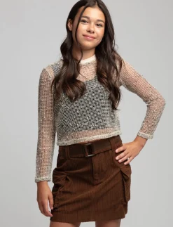 Cropped Mesh T-shirt