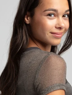 Cropped Mesh T-shirt