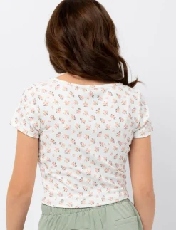 Cropped Patterned T-shirt