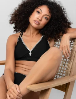Cross-back Double-strap Bikini Top