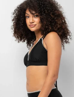 Cross-back Double-strap Bikini Top
