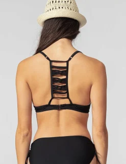 Cross-front Push-up Bikini Top