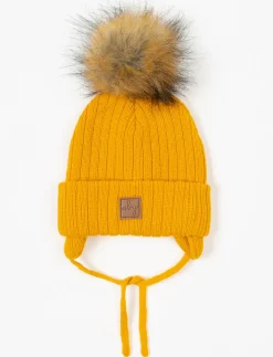 Cuffed Beanie with Pompom - Children