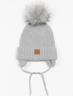Cuffed Pompom Beanie - Baby
