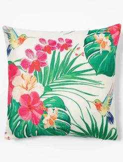 Cushion with Tropical Print