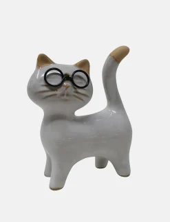 Decorative Cat with Glasses