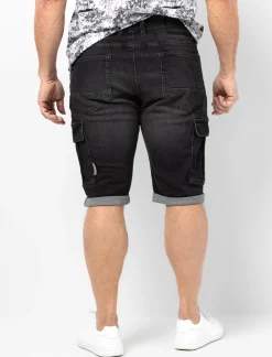 Denim Cargo Bermudas