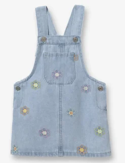 Denim Jumper with Embroidery