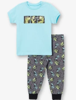 Dino-print Pajama Set
