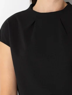 Dolman Sleeve Funnel-neck T-shirt