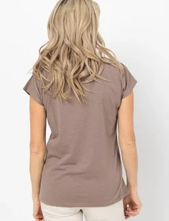Dolman Sleeve Printed T-shirt