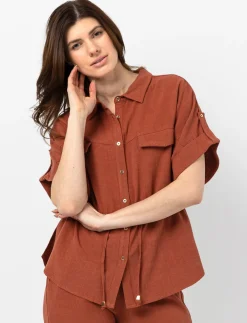 Dolman-sleeved Blouse