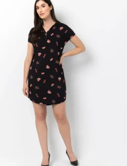 Dolman-sleeved Dress