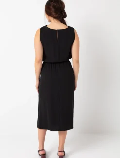 Draped Dress with Slit