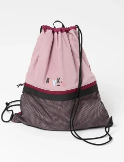Drawstring Bag with Mesh Pocket