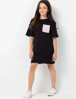 Dress T-shirt with Printed Pocket