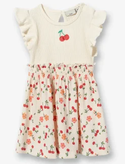 Dress with Ruffled Sleeves