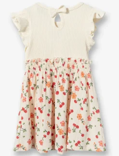 Dress with Ruffled Sleeves