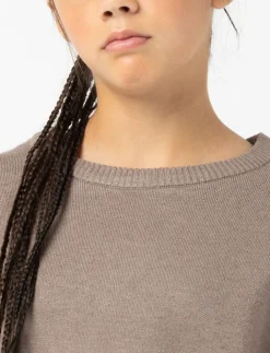 Drop-shoulder Knit Sweater