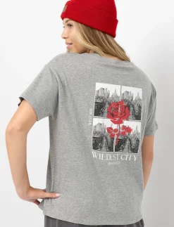 Drop-shoulder Printed T-shirt