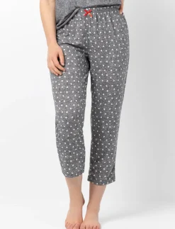 Elastic Waist Capri Pajama