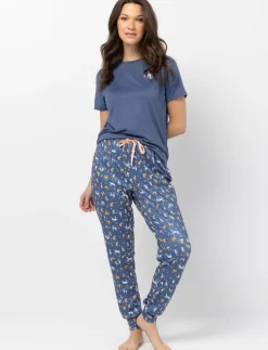 Elastic Waist Pajama Pants