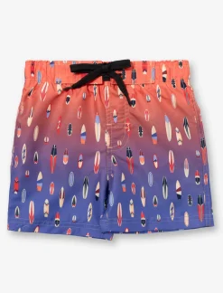 Elastic Waist Printed Boardshort - Little Boys