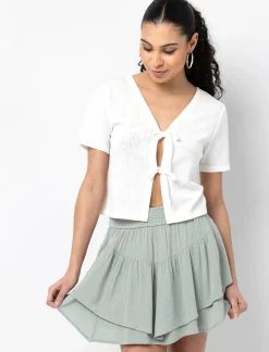 Elastic Waist Skort
