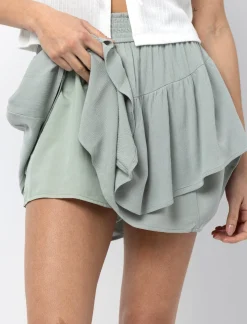 Elastic Waist Skort