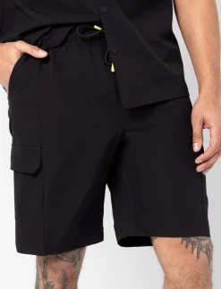 Elastic Waist Sports Shorts