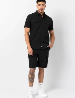 Elastic Waist Sports Shorts