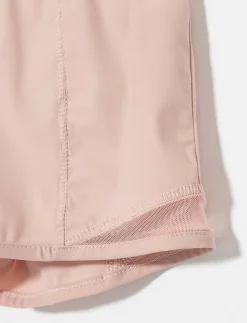 Elastic Waistband Shorts with Mesh Detail - Little Girl