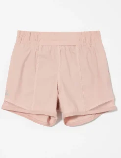 Elastic Waistband Shorts with Mesh Detail - Little Girl