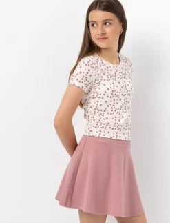 Elastic-waist Circular Skirt