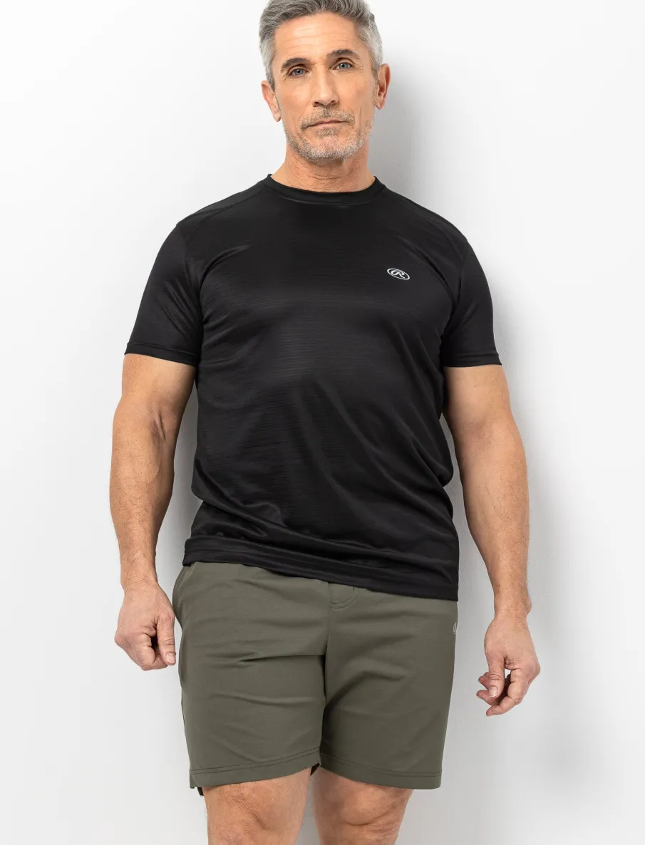 Elastic-waist Sports Shorts