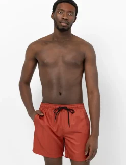 Elastic-waist Swim Shorts