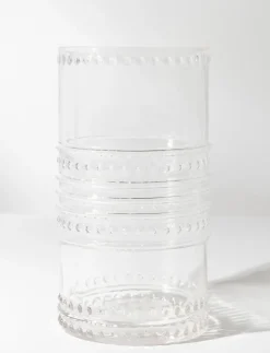 Embossed Glass Vase