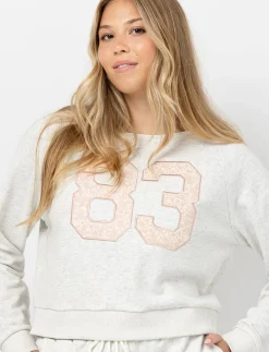 Embroidered Drop-shoulder Sweatshirt