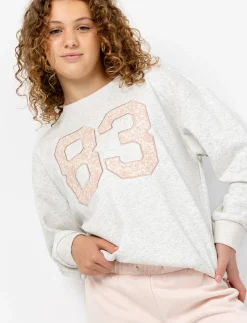 Embroidered Drop-Shoulder Sweatshirt